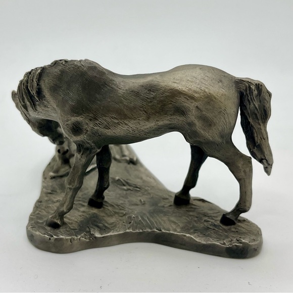 Hallmark Little Gallery”Love Is Gentle”Pewter Horse&Foal Sculpture Miriam Rieker - Picture 4 of 8
